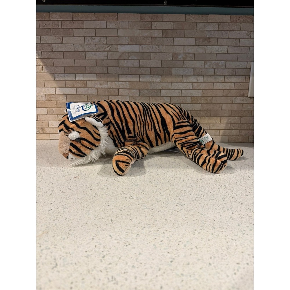 Disney Parks Tiger Plush Animal Kingdom Laying Stuffed Animal NWT